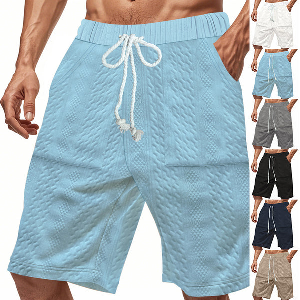 Shorts de Punto Jacquard Holgados para Hombre