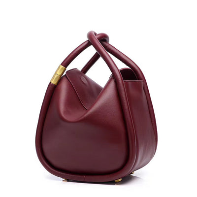 Bolsa Cuadrada de Cuero Genuino - Cartera Compacta para Mujer - Image 11