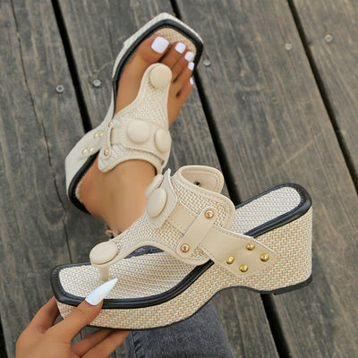 Sandalias Tipo Chancla con Cuña para Tallas Grandes - Image 19