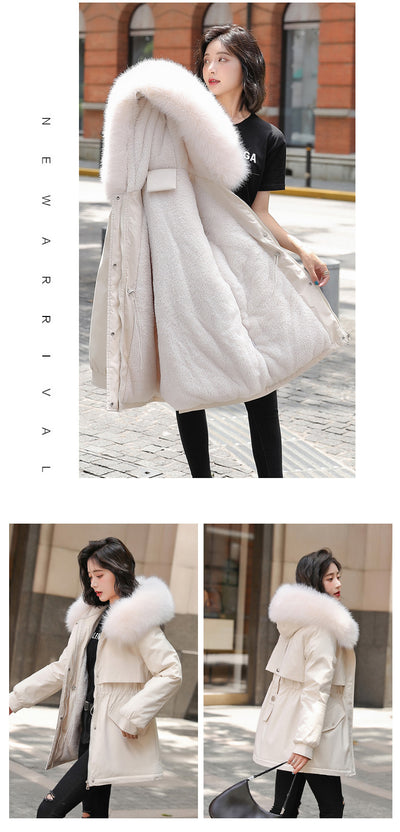 Abrigo Acolchado con Cuello de Piel Sintética - Parka Gruesa de Algodón - Image 20
