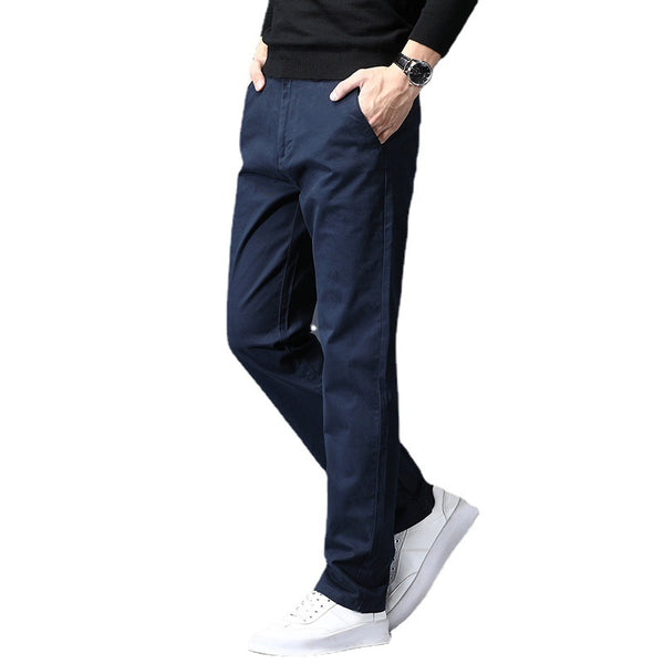 Pantalones de Vestir Coreanos Elásticos Slim Fit Premium