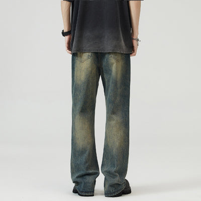 Jeans Holgados Azul Óxido Estilo Retro para Hombre - Image 4