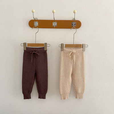 Pantalones de Algodón Tejido para Bebés y Niños con Puños Fruncidos - Image 8