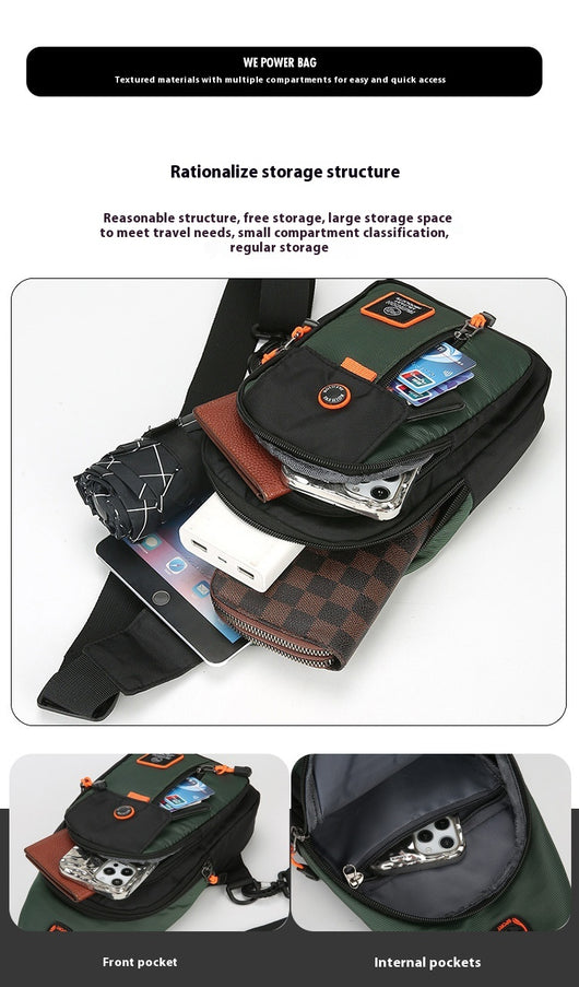 Bolsa Pectoral Multifuncional para Hombre - Diseño Moderno y Versátil - Image 14