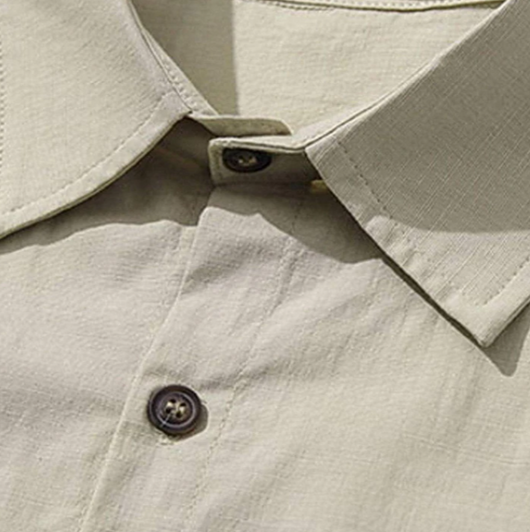 Camisa de Trabajo Retro Japonesa Khaki Manga Corta - Image 10