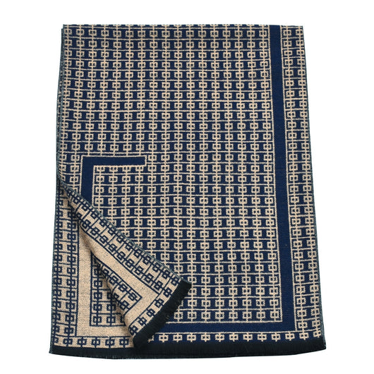 Bufanda Tejida Gruesa Cálida Reversible para Hombre Estilo Coreano - Image 10