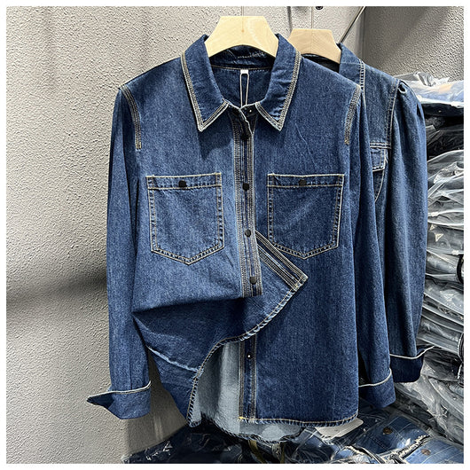 Blusa Retro Estratificada de Moda Casual - Image 14