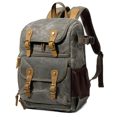 Mochila Cámara SLR Impermeable de Lona - Unisex Profesional - Image 8