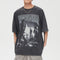 Camiseta Vintage Estampada Lavada para Hombre