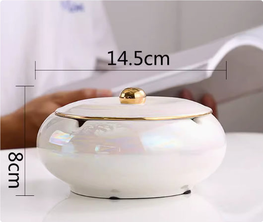 Cenicero de Cerámica Elegante para Sala, Oficina y Espacios Premium - Image 17