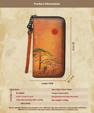 Cartera Larga de Cuero para Mujer Amanecer - Image 19