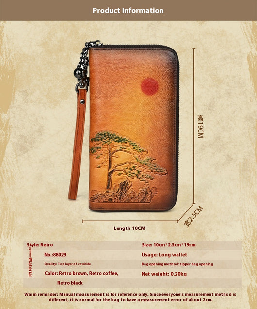Cartera Larga de Cuero para Mujer Amanecer - Image 19