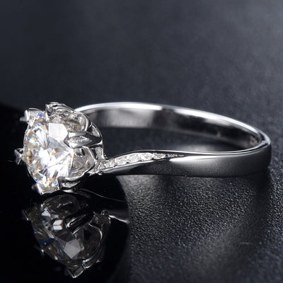 Anillo de Compromiso Copo de Nieve Moissanita - Image 4