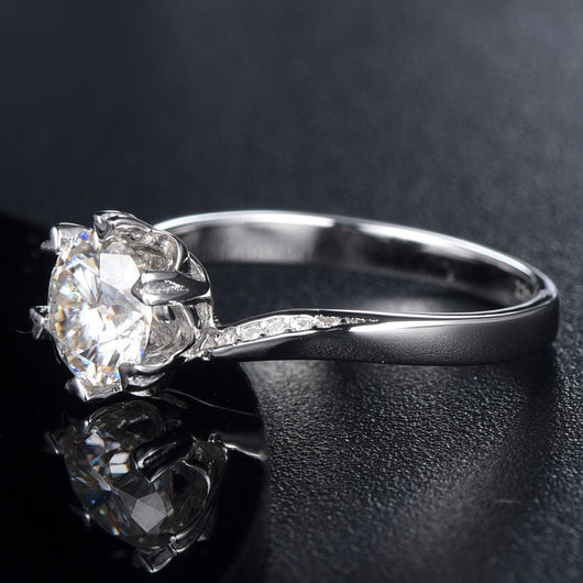 Anillo de Compromiso Copo de Nieve Moissanita - Image 4
