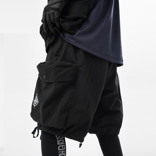 Shorts de Trabajo Funcional Holgado con Diseño Tridimensional - Image 9