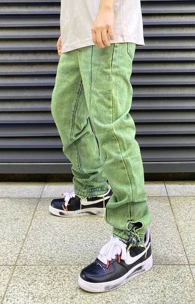 Jeans Casual Gallery Dept con Corte Recto y Detalles de Costura - Image 8