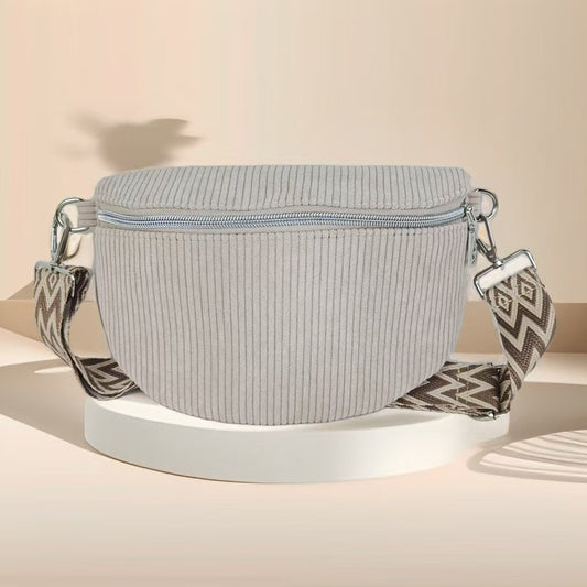 Bolso de Hombro Corduroy de Gran Capacidad para Mujer - Image 2