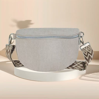 Bolso de Hombro Corduroy de Gran Capacidad para Mujer - Image 2