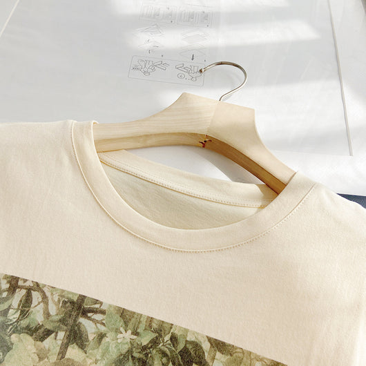 Playera Holgada Cuello Redondo con Estampado - Image 3