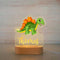 Lámpara Nocturna Dinosaurio - Luz LED Infantil Animada con Diseño Divertido