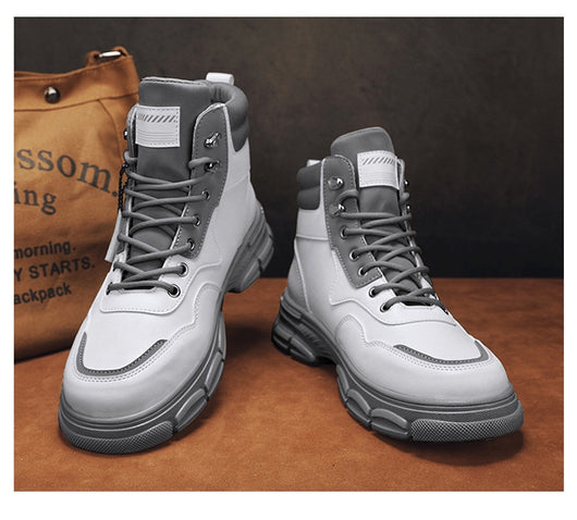 Botas Martin Altas Estilo Británico Casual para Hombre - Image 19