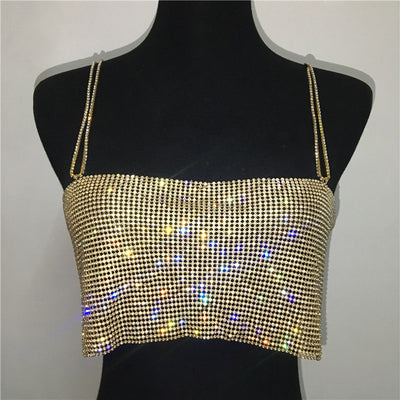 Top Espalda Descubierta con Cadena de Diamantes - Image 9
