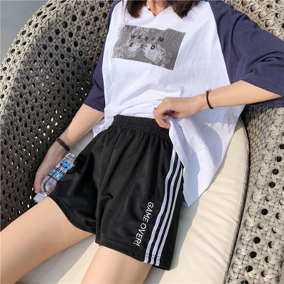 Shorts Deportivos de Cintura Alta y Pierna Ancha para Mujer - Image 6