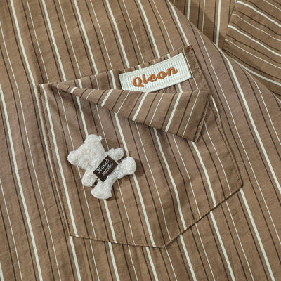 Camisa Suelta de Rayas Verticales para Hombre - Image 3