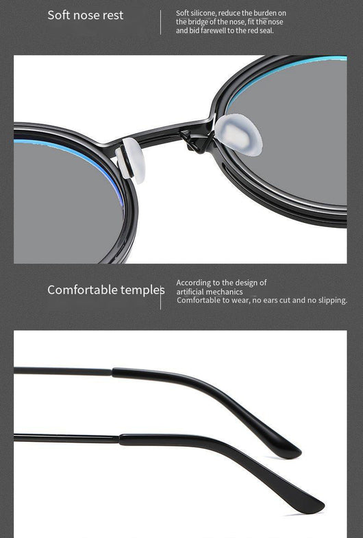 Gafas de Sol Redondas Punk Metal para Hombre - Image 21