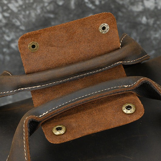 Bolsa Cruzada de Cuero Genuino para Hombre - Gran Capacidad - Image 11