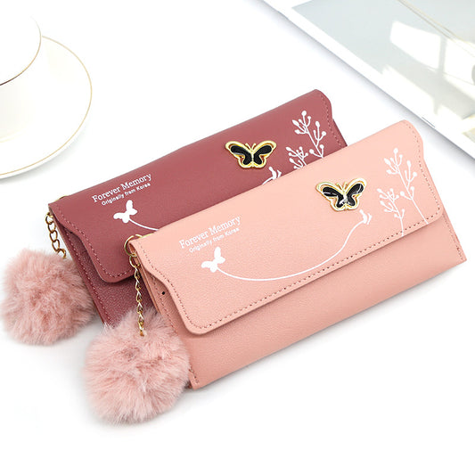 Billetera para Dama con Lazo y Cabello Largo