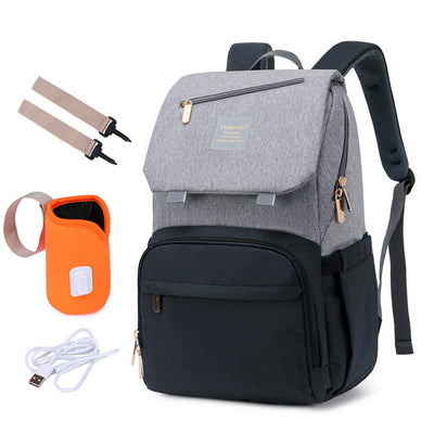 Mochila Maternal Doble Bolsa para Mamá y Bebé - Image 11