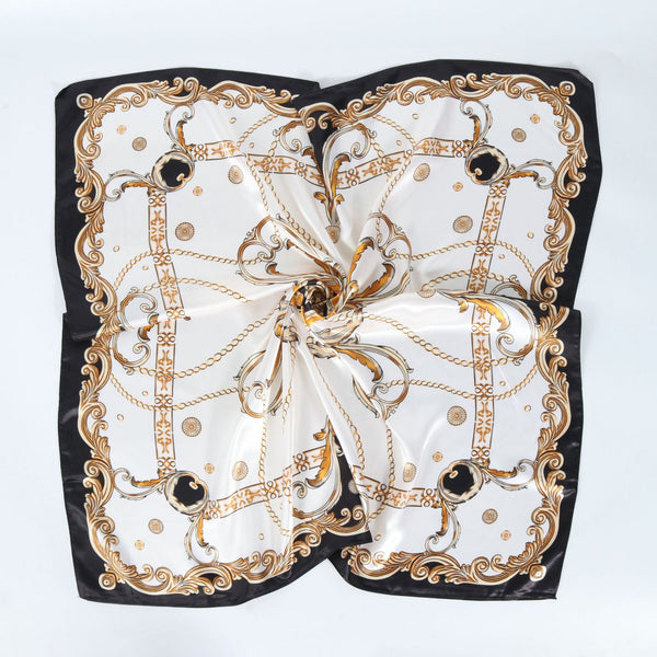 Pañuelo de Satén Estampado para Mujer - Elegancia y Versatilidad - Image 3