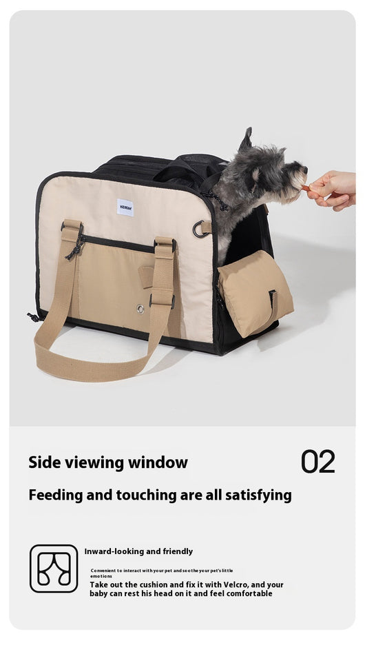 Bolsa de Lona Transpirable para Mascotas - Mochila Cruzada Portátil - Image 14