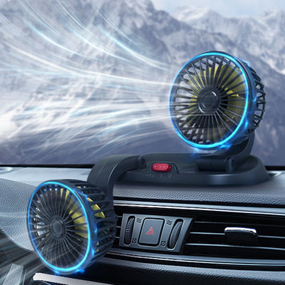 Ventilador Dual Rotatorio F410 para Auto con Diseño Plegable - Image 14
