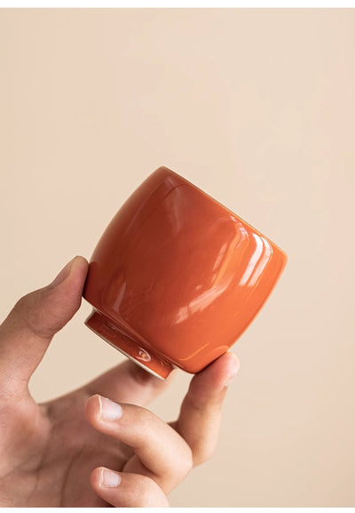 Taza de Té Cerámica Rojo Prohibido Alta Temperatura con Esmalte Artesanal - Image 16