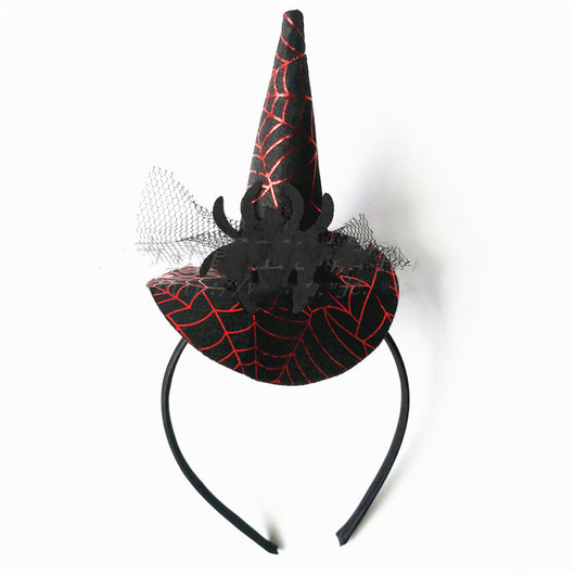 Diadema de Bruja para Halloween con Araña, Calavera y Murciélago - Image 9