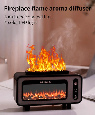 Difusor Ultrasónico 200ml con Chimenea 3D y Luz LED - Aromatizador de Aceites Esenciales - Image 8