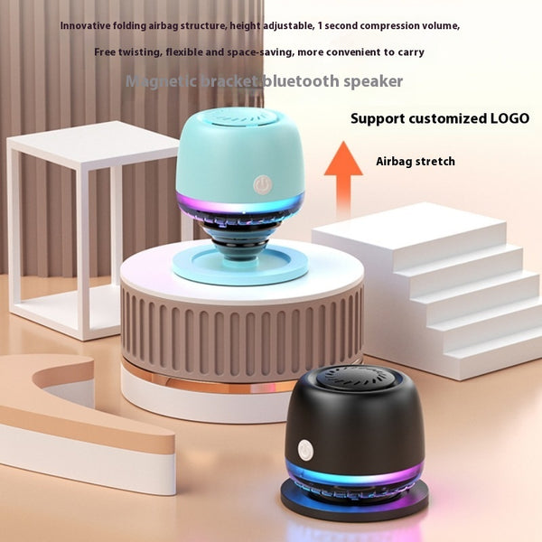 Parlante Bluetooth Magnético Portátil con Batería de Larga Duración