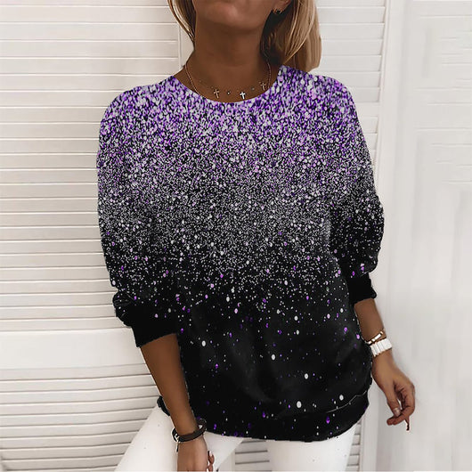Blusa Casual Estampado Gotas de Lluvia para Mujer - Image 14