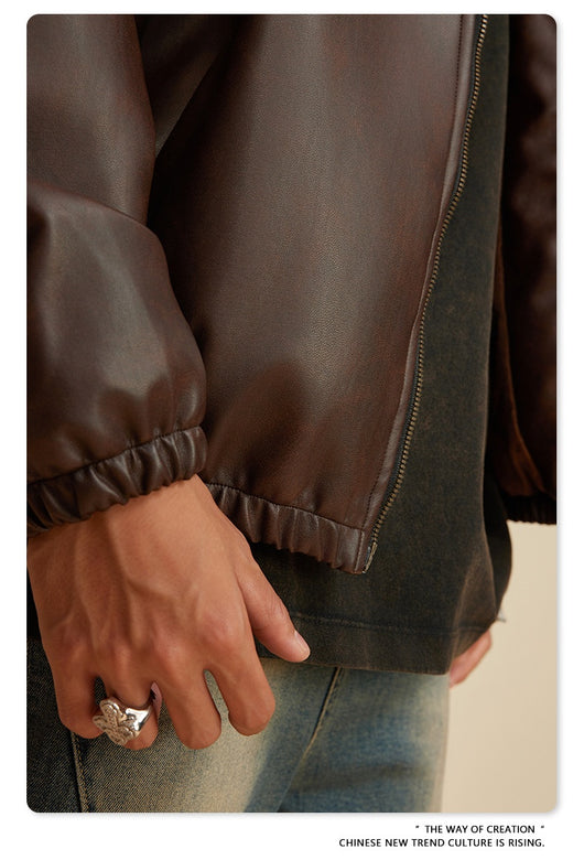 Chaqueta de Cuero Vintage Americana - Estilo Retro Clásico - Image 22