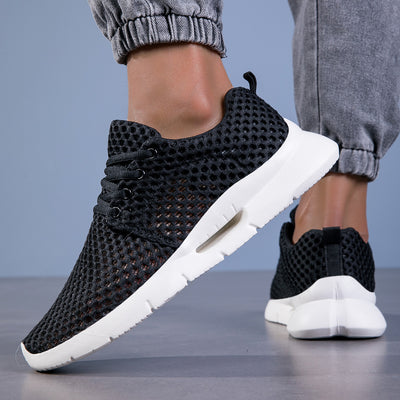 Zapatos Deportivos Flyknit Mesh para Parejas - Ligeros, Transpirables y Cómodos Talla Grande - Image 13