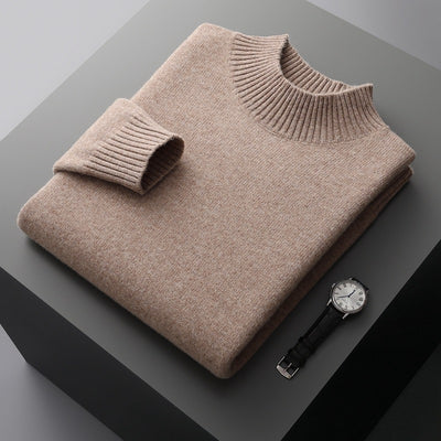 Suéter de Cuello Alto Hombre Lana Pura Tejida - Image 12