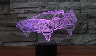 Lámpara Nocturna 3D Coche de Ciencia Ficción para Dormitorio Infantil - Image 19