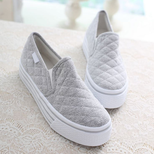 Mocasines Plataforma de Algodón para Mujer - Comodidad y Estilo Casual - Image 2