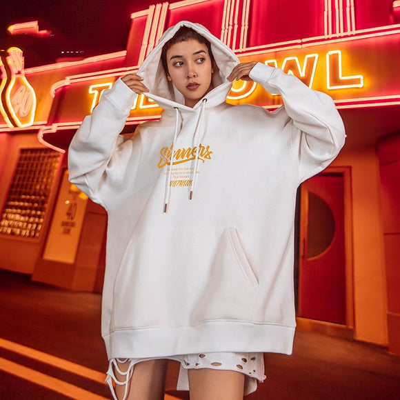 Sudadera con Capucha Holgada para Pareja - Estilo Trendy Unisex