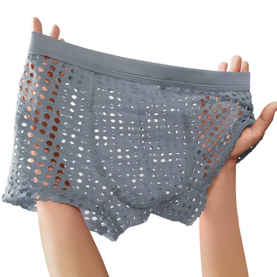 Bóxer Deportivo de Malla Transpirable para Hombre Talla Grande - Image 8