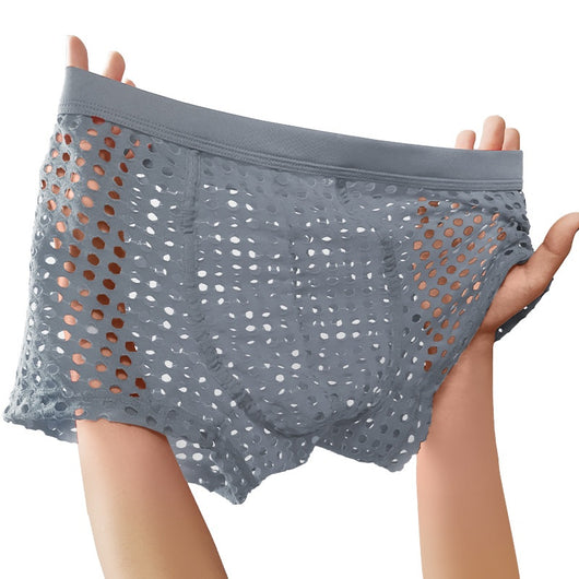 Bóxer Deportivo de Malla Transpirable para Hombre Talla Grande - Image 8