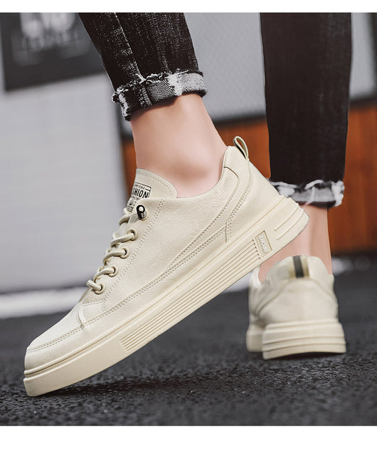 Tenis Blancos Estilo Coreano Transpirables para Hombre - Image 8