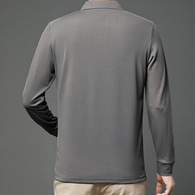 Polera con Textura Vertical y Acceso de Botones de Control - Image 11